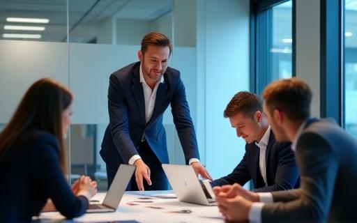 Persona guiando a un equipo en un nuevo proceso